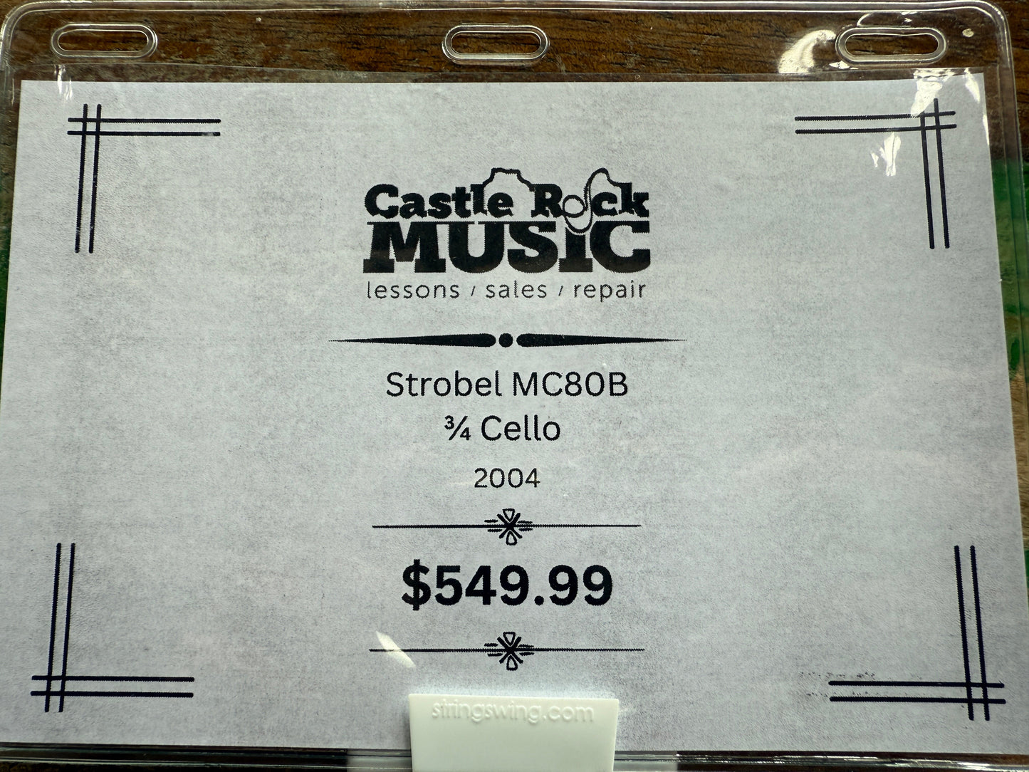 Strobel Mc80B 3/4 Cello 2004