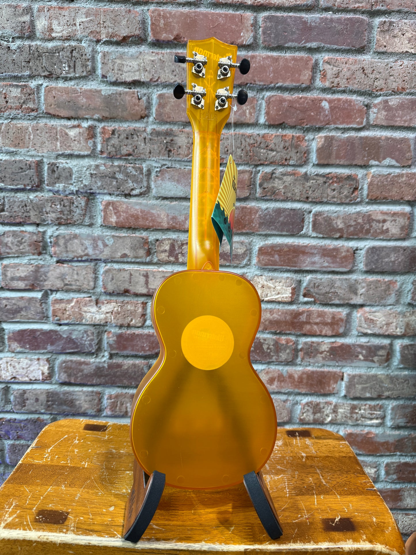 Kala Waterman Transparent Soprano Ukulele - Amber Yellow