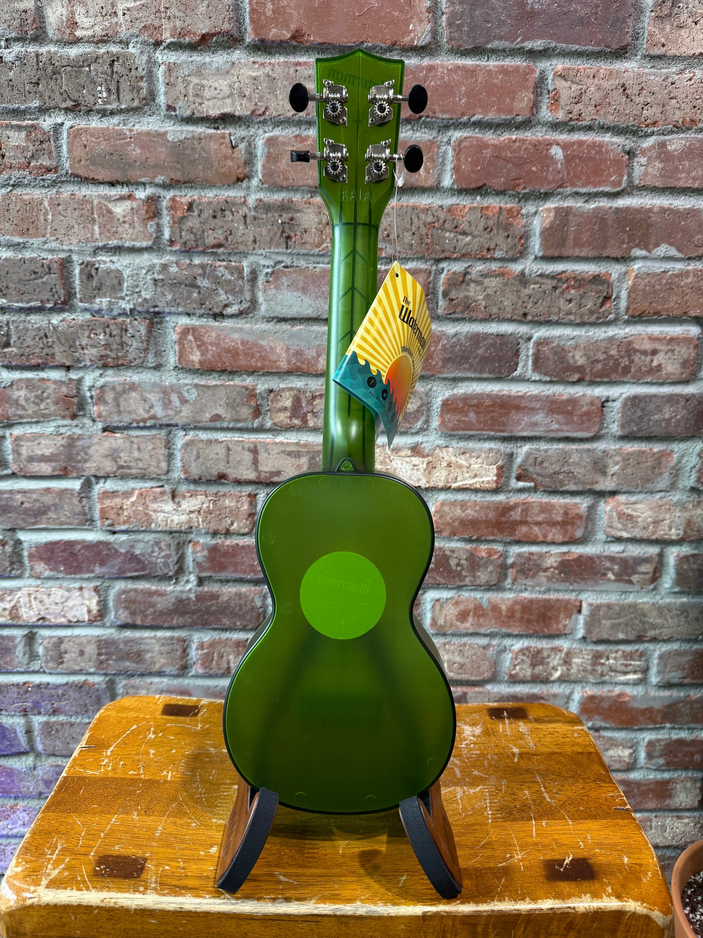 Kala Waterman Transparent Soprano Ukulele - Jade Green