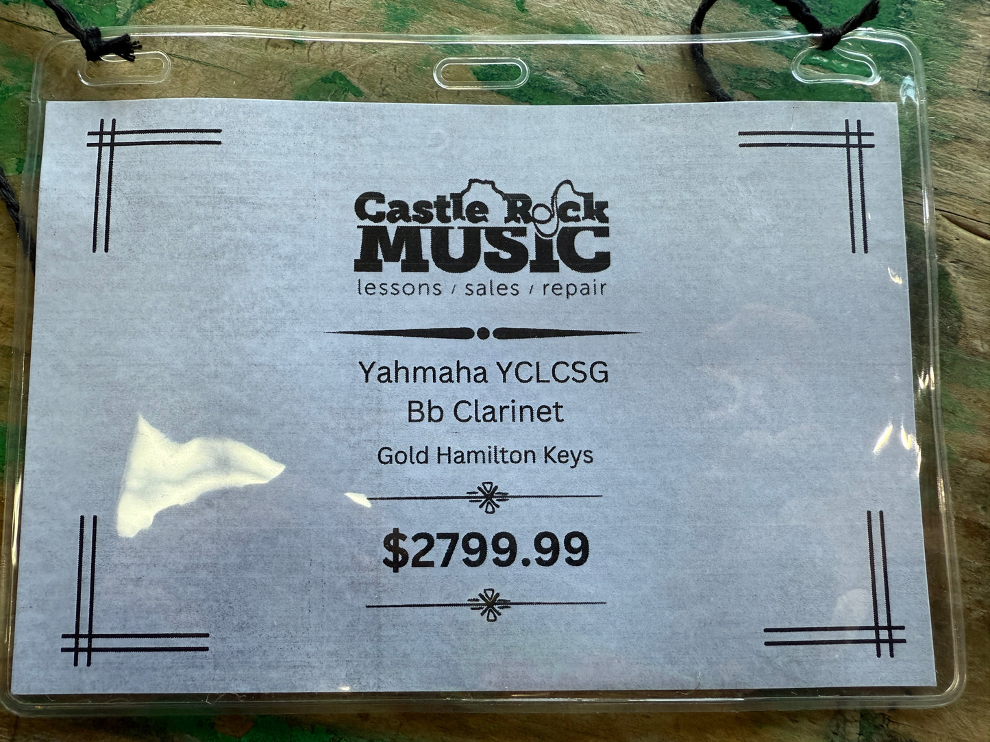 Yamaha CLCSG Bb Clarinet with Gold Hamilton Keys
