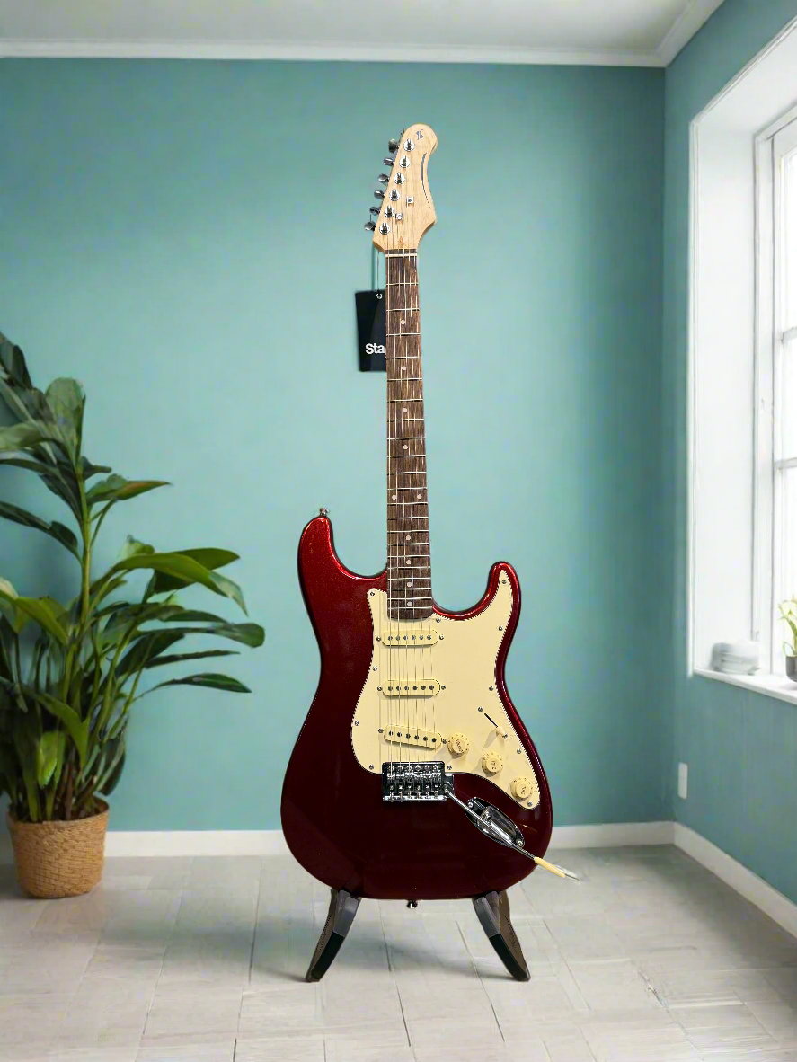 Stagg SES-30 Electric Guitar (Candy Apple Red)