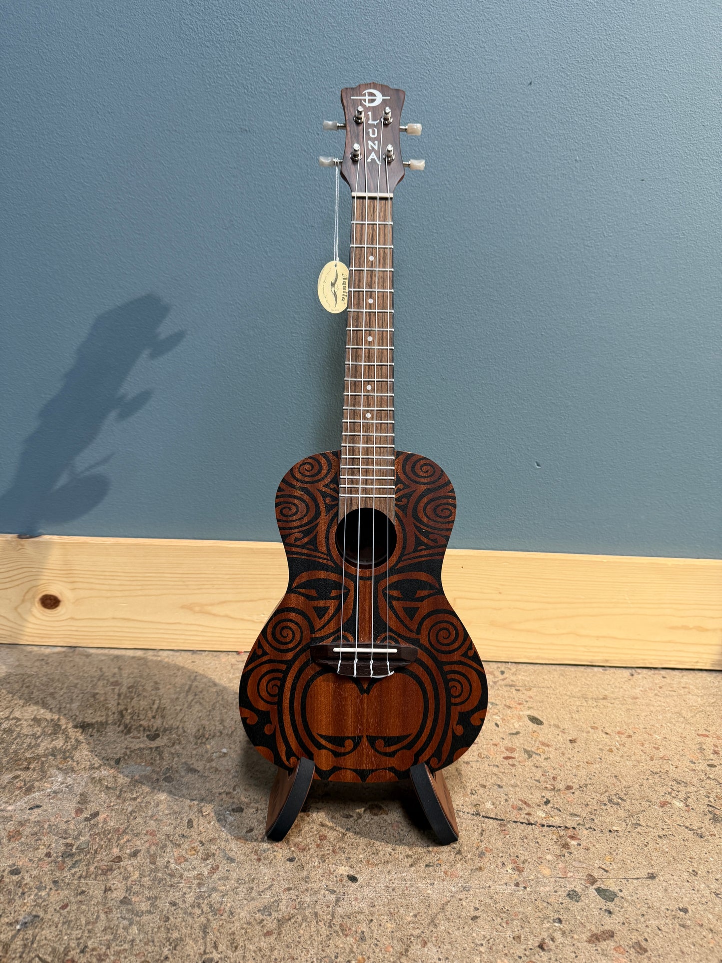 Luna Tribal Concert Ukulele (Mahogany)