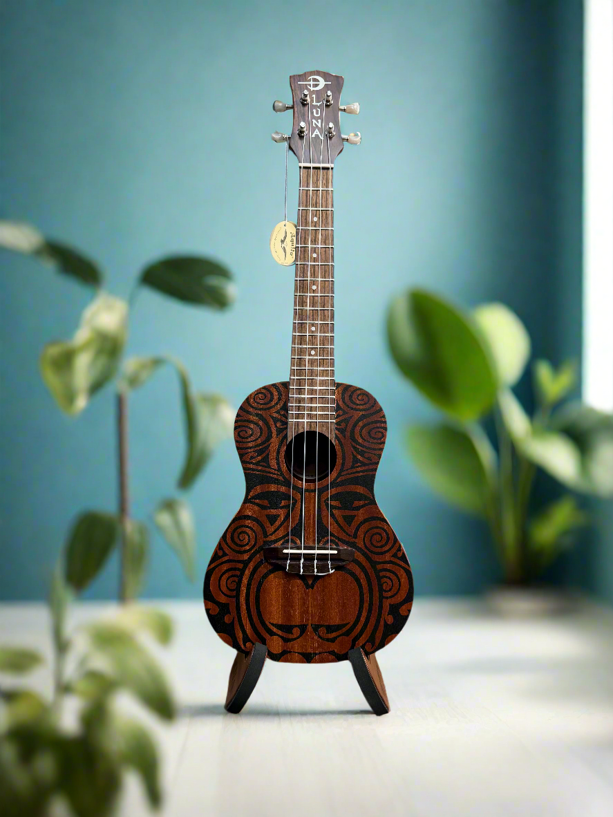 Luna Tribal Concert Ukulele (Mahogany)