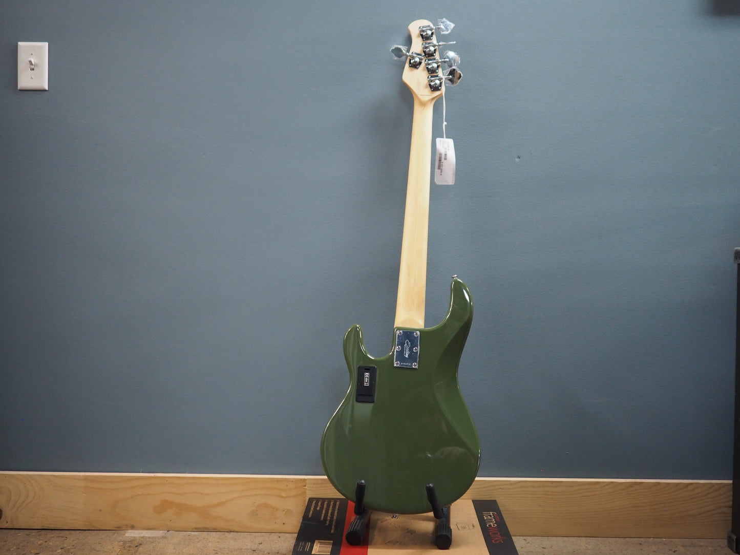 Sterling by Music Man Stingray Ray5HH (Olive Green Variant)