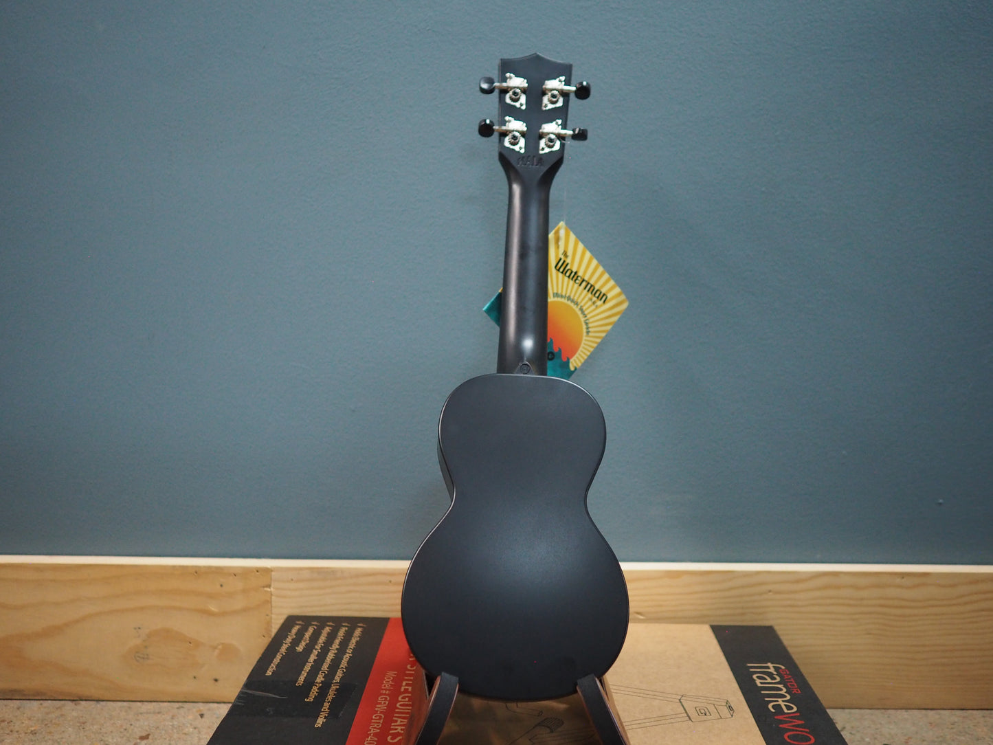 Kala Waterman Soprano Ukulele (Black Variant)