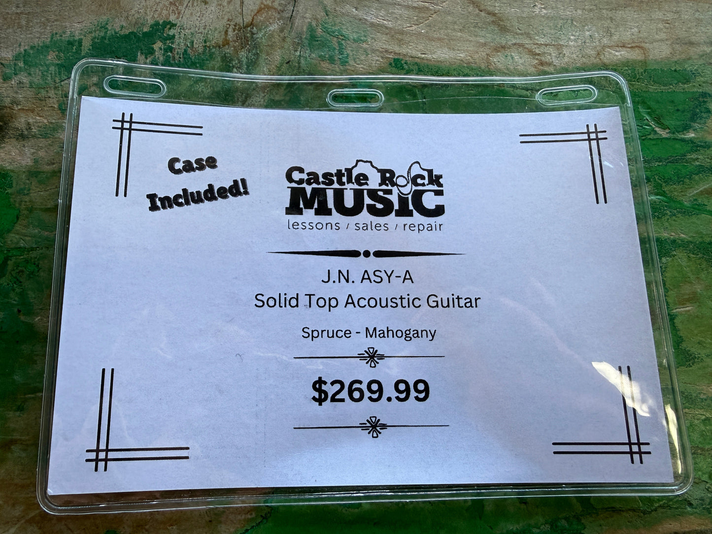J.N. ASY-A Solid Top Acoustic Guitar