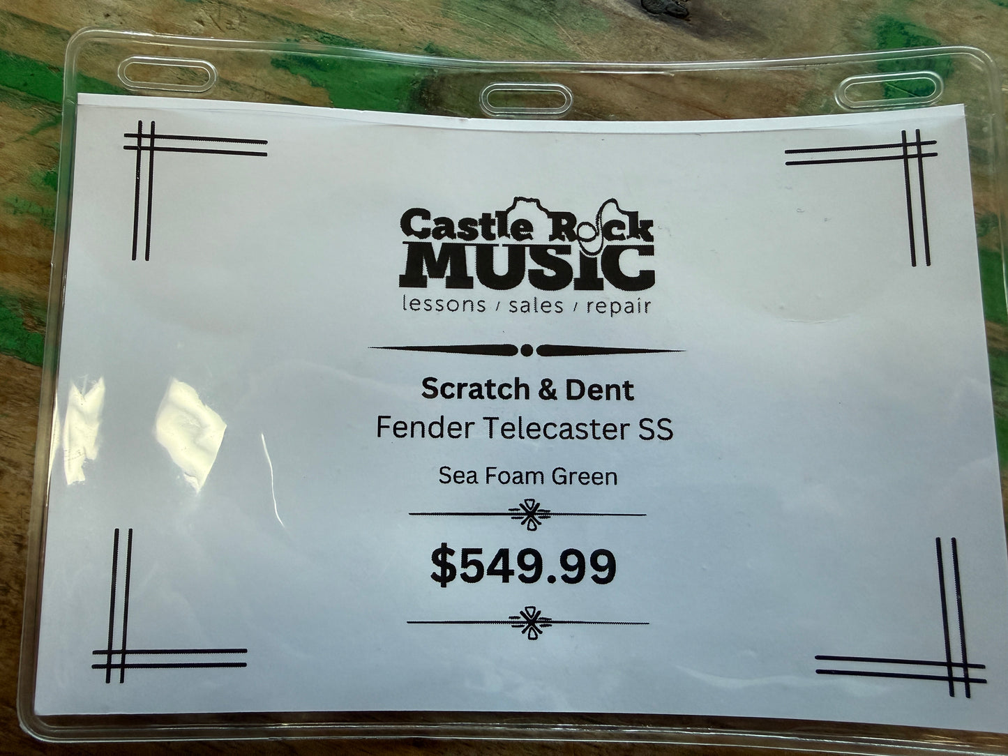 Scratch & Dent Fender Telecaster SS - Sea Foam Green