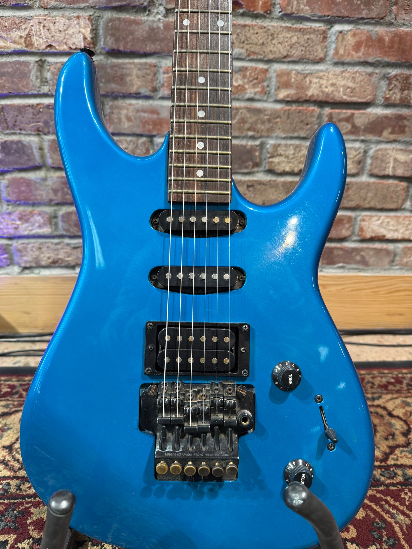 Used Fender Squire Floyd Rose - Blue