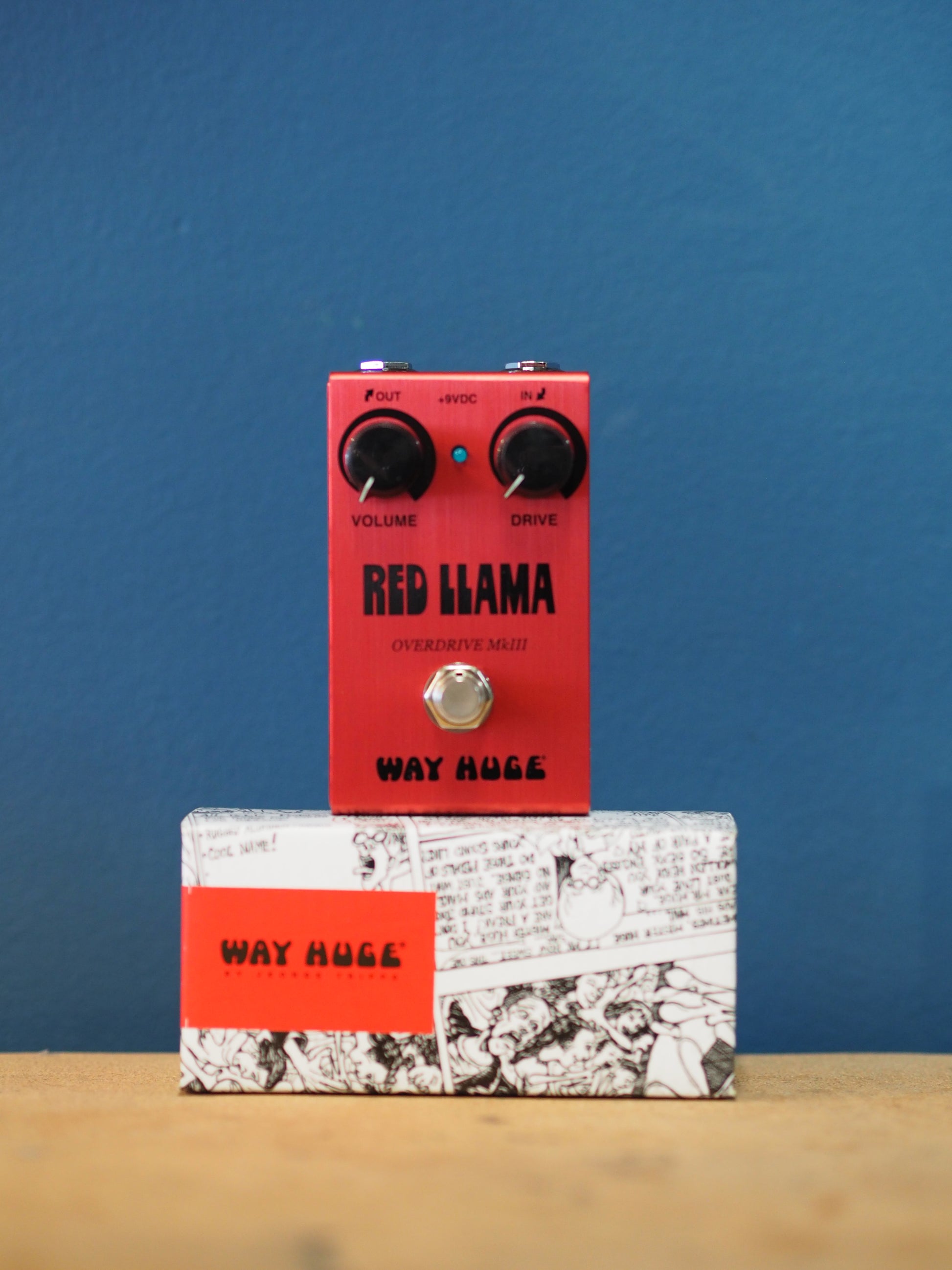 red llama pedal Way Huge 25th Anniversary Red Llama Overdrive Pedal